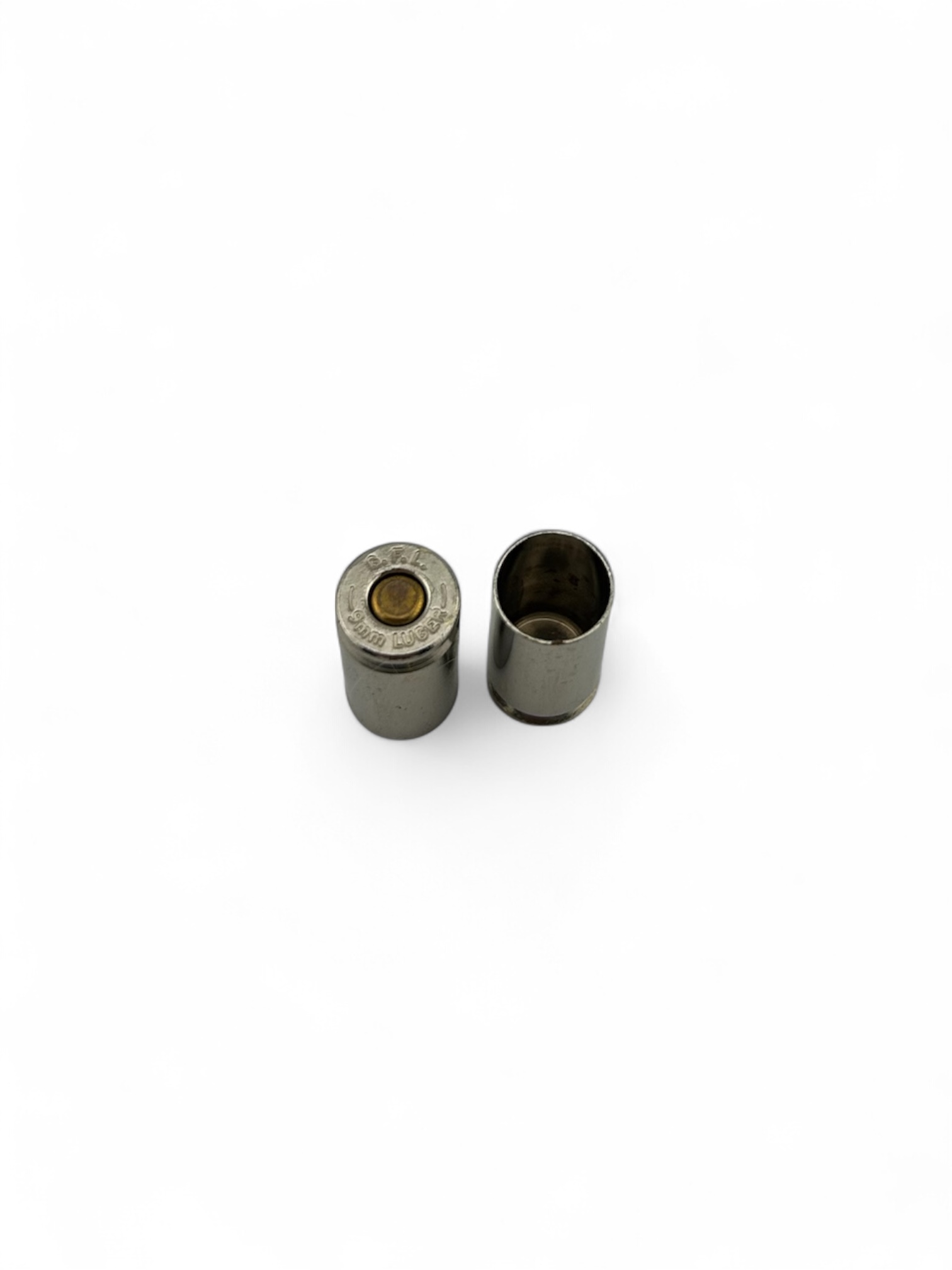 9mm GFL, Nickle Plated, Primed Pull Down Brass. 150 Pack - Image 2