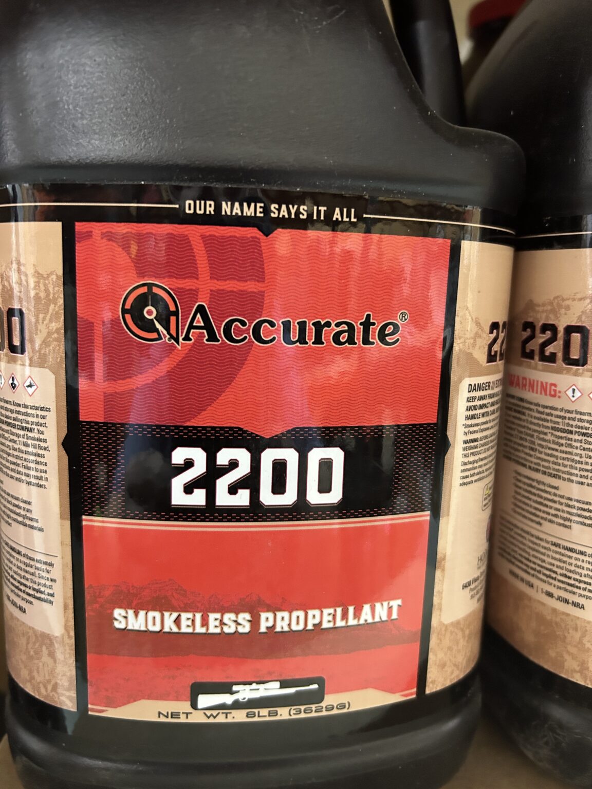 Accurate 2200 Smokeless Gun Powder. 8 LBS - CDVS