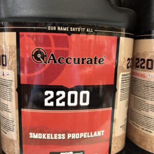 Accurate 2200 Smokeless Gun Powder. 8 LBS