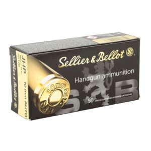 Sellier & Bellot 10mm Auto Ammo 180 Grain Jacketed Hollow Point