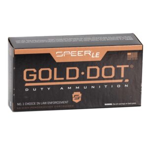 Speer Gold Dot LE Duty 38 Special Ammo 125 Grain Jacketed Hollow Point. 50 Rounds