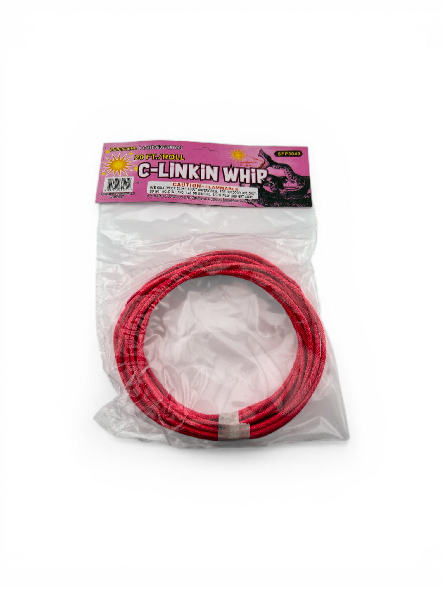 Pink Safety Fuse (10 sec/ft) 20 FT.