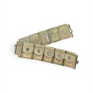 M1 Garand 10 Pocket Canvas Ammunition Belt Khaki