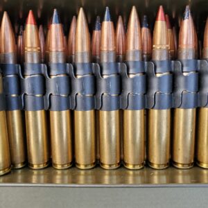 30-06 FN Ball, AP, Tracer Ammunition 250 rounds on 1919 links and in original 30 cal can.