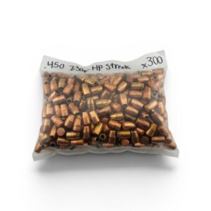 .450 Dia. (45 ACP) 230 Orange HP STREAK Pull Down Projectiles. 300 pack
