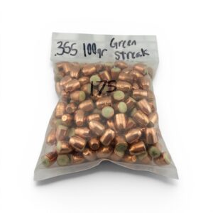 0.355 DIA. 100 Grain Green Streak Pulled Bullets. 175 Pack