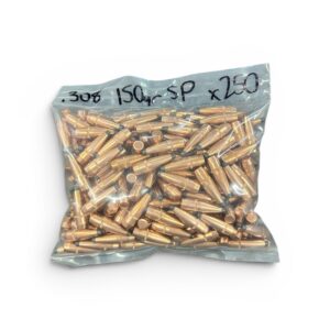 .308 Dia. 150 Grain Soft Point, Boat Tail, Projectiles. 250 Pack