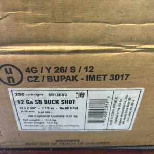 Sellier & Bellot 12 Gauge 00 Buck. 250 rd case.
