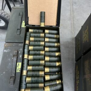 FIOCCHI 12 GAUGE, LOOSE IN 50 CALIBER CAN. BLEMS. 250 ROUNDS