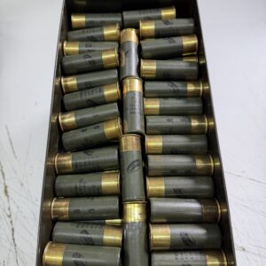 FIOCCHI 12 GAUGE, LOOSE IN 50 CALIBER CAN. BLEMS. 250 ROUNDS