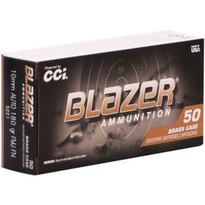 CCI Blazer Brass 10mm AUTO Ammo 180 Grain Full Metal Jacket