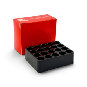 9mm 20 round cardboard ammo box with plastic tray