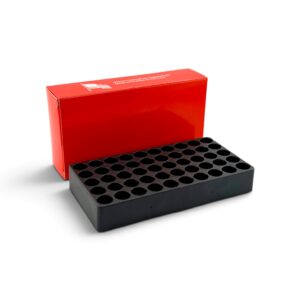9mm 50 round cardboard ammo box with plastic tray